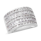 LUSTRO STELLA - Zirkonia Ring 925 Silber rhodiniert (Größe 16.00) ca. 1,69 ct