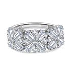 D'Joy Moissanit Ring 925 Silber rhodiniert (Größe 17.00) ca. 2,68 ct
