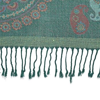 Paisley Schal in gr&uuml;n