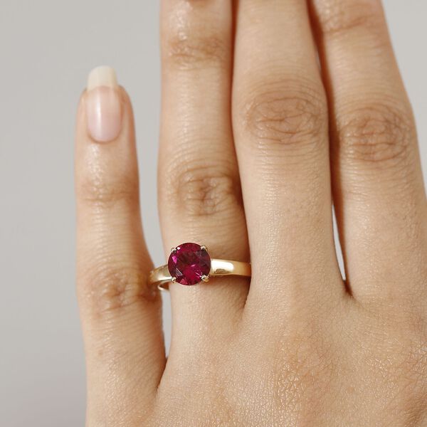 LUXURIANT DIAMOND- zertifiziert und geprüft AAA Labor Bixbit und Labor Diamant Ring in 417 Gold - 2,71 ct. image number 2