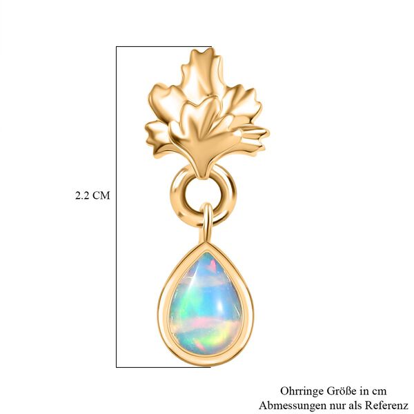 AA Natürliche, äthiopische Welo Opal Ohrringe - 0,80 ct. image number 5