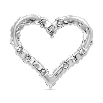 LUXURIANT SI-GH Labor Diamant Anh&auml;nger, 925 Silber platiniert - 0,50 ct.