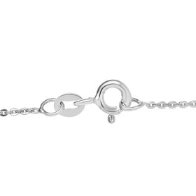 LUXURIANT SI-GH Labor Diamant 45cm Halskette, rhodiniert 925 Silber - 0,20 ct.