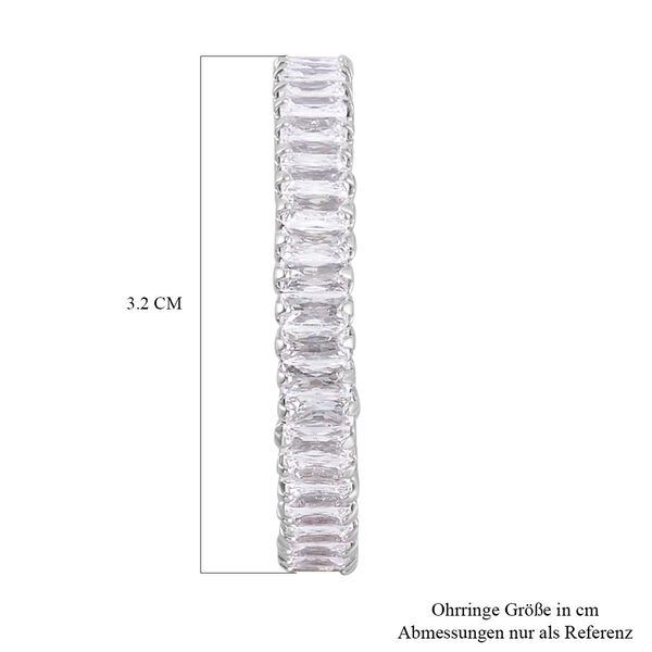 Wei&szlig;e Zirkonia Ohrringe, ca. 4.00 ct image number 4