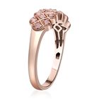 Natürlicher, ungeschliffener Rosa Diamant Ring, 925 Silber Roségold Vermeil (Größe 18.00) ca. 0,25 ct image number 3