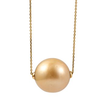 AAA Goldene S&uuml;dseeperle 50cm Halskette in 750 Gold