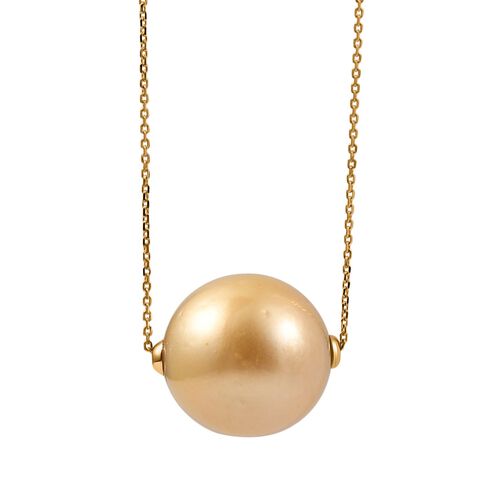 AAA Goldene Südsee Perle (16-17 mm) Halskette ca. 50 cm 750 Gold Standard image number 0