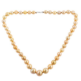 RHAPSODY AA goldene Südseeperlen-Halskette in 950 Platin, 325,00 ct.