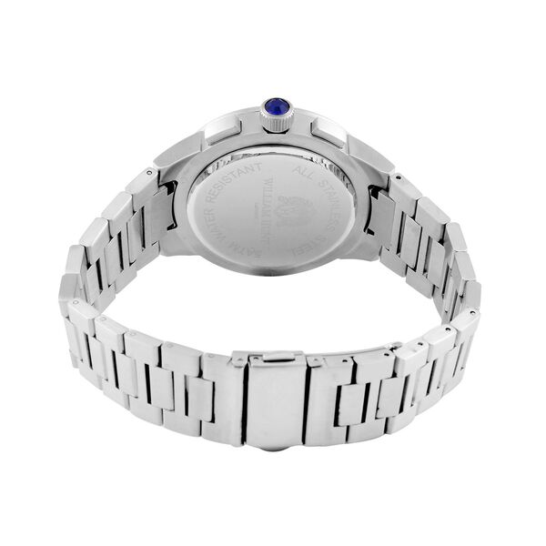 WILLIAM HUNT- Uhr mit japanischem Uhrwerk und Kettenamband, Weiß image number 6