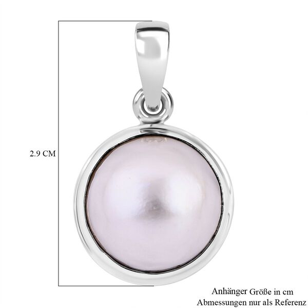 Royal Bali Kollektion- Weißer Mabe Perle-Anhänger image number 6