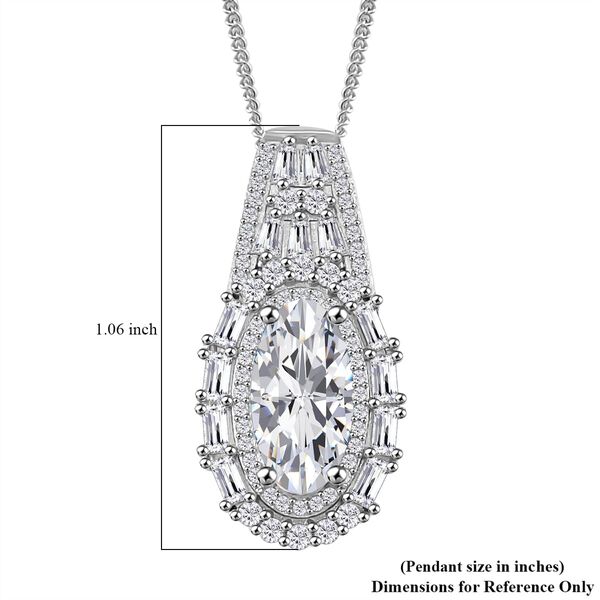 D'Joy Moissanit Anh&auml;nger mit 50cm Kette - 3,94 ct. image number 5