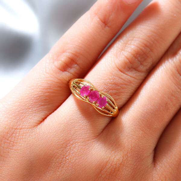 Afrikanischer Rubin-Ring - 0,77 ct. image number 3