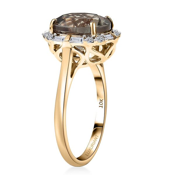 LUXURIANT DIAMOND - AAA Turkizit, Lab Grown Diamant Ring 417 Gold (Gr&ouml;&szlig;e 16.50) ca. 5,32 ct image number 3