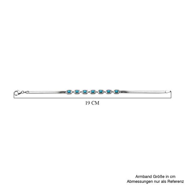 AA Sleeping Beauty Türkis Armband ca. 19 cm 925 Silber rhodiniert ca. 1.25 ct image number 5