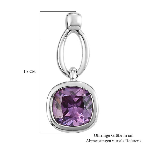 LUSTRO STELLA - Amethyst Zirkonia Ohrhänger - 3,01 ct. image number 6