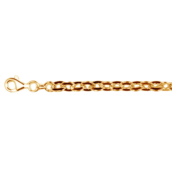 Hohles, flaches Forzatina-Armband, 19 cm