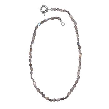 Labradorit Halskette, 45 cm - 85 ct.