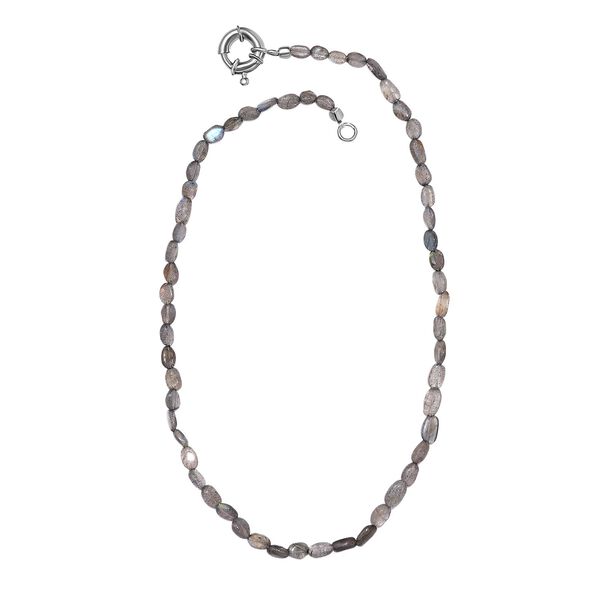 Labradorit Halskette, 45 cm - 85 ct. image number 4