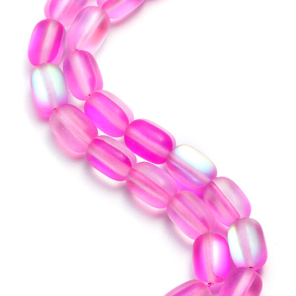 Mystic-Glas Halskette, rosa, ca. 50 cm lang, mit Magnetschloss image number 1