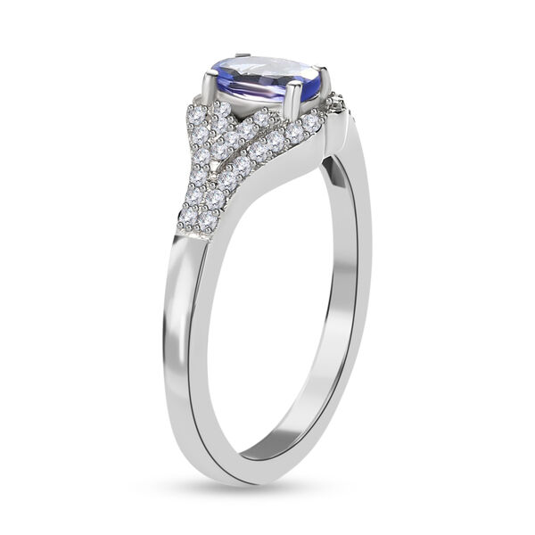 Tansanit und Zirkon Ring - 0,78 ct. image number 5