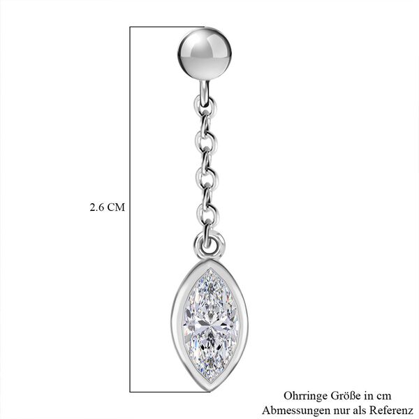 J Francis gefertigt mit SWAROVSKI- Swarovski Zirkonia Ohrringe image number 6