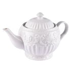 22 teiliges Porzellan Tee Set, 6 Tassen, 6 Teller, 7 Löffel, 1 Teekanne, 1 Zucker, 1 Milch image number 8