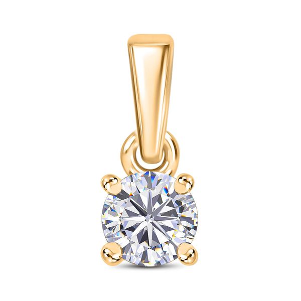 Moissanit Schmuckset, 925 Silber 750 Gelbgold Vermeil - 1,44 ct. image number 5