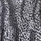 TAMSY - Gesmoktes Maxi-Kleid, Sommerkleid, Leopardmuster, Schwarz/weiß image number 4