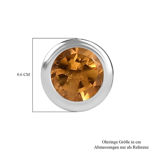 Citrin Ohrringe, 925 Silber rhodiniert - 0,57 ct. image number 7