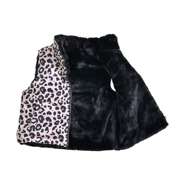 Wendbare Weste mit Kunstfell-Futter, Beige image number 2