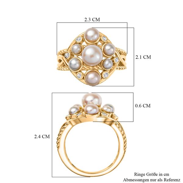 Süßwasser Perle (6-6.5 mm) Ring Nickelfreies Messing (Größe 18.00) 6.74 ct image number 7