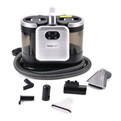 HOMESMART - Tragbarer Teppich- und Polsterreiniger mit starker Saugkraft, Selbstreinigung, 1,78 m Schlauch, 5 m Kabel - leise und effizient,  Gr&ouml;&szlig;e 400x260x320 mm, Farbe Grau