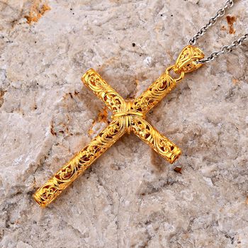 925 Silber Gelbgold Vermeil Anh&auml;nger 5,99g