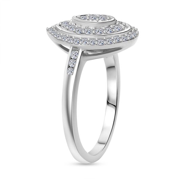 LUXURIANT DIAMOND - Lab Grown Diamant SI-GH SGL zertifiziert Ring 925 Silber rhodiniert (Gr&ouml;&szlig;e 19.00) (10-15 Werktage Lieferzeit) ca. 0.50 ct image number 5