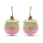 Mystische Kristall-Ohrringe, reines Messing