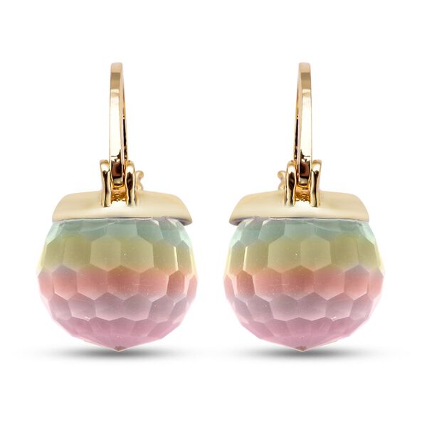 Mystische Kristall-Ohrringe, reines Messing