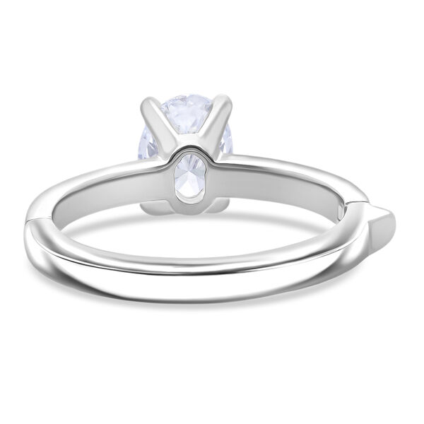 LUXURIANT DIAMOND - Lab Grown Diamant (Rund) VS-EF SGL zertifiziert Ring 925 Silber rhodiniert (Gr&ouml;&szlig;e 17.00) ca. 1.00 ct image number 5