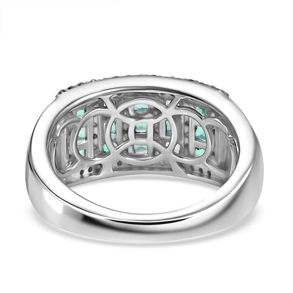 D&rsquo;Joy Kagem sambischer Smaragd und Zirkon Ring - 1,39 ct. image number 6