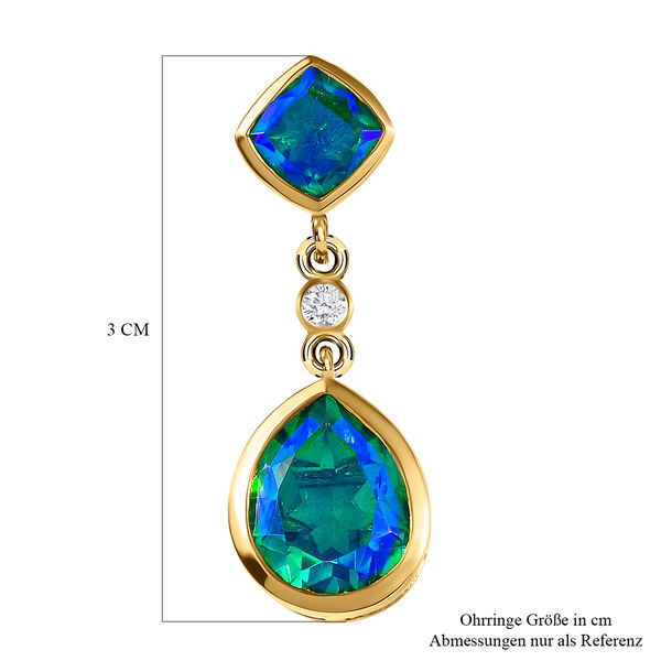 Pfau Triplett Quarz und Zirkon-Ohrringe - 9,77 ct. image number 6