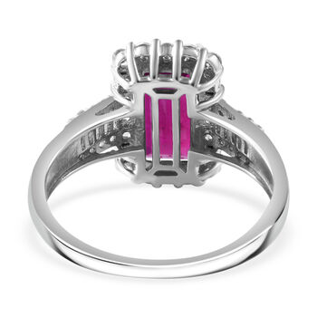 Afrikanischer Rubin und Zirkon-Ring - 5,36 ct.