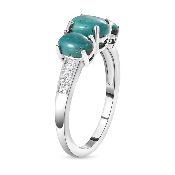 Sierra Nevada Türkis und Zirkon Ring - 1,91 ct. image number 5