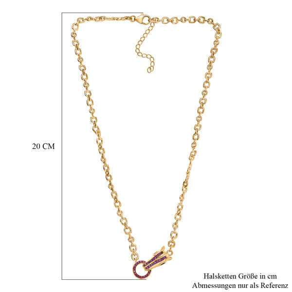 GP Trionfo Kollektion- Schwarzes Spinell, Rhodolith Granat und blaues Saphir Schmuckset image number 22