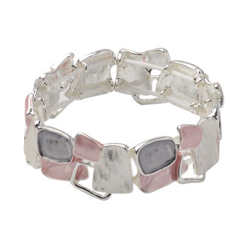 Mehrfarbig emailliert Armband ca. 16.5 cm in Silber tone