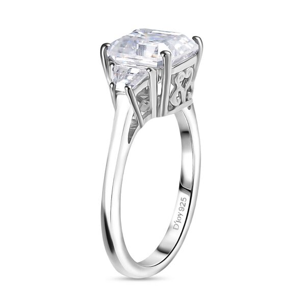 D'Joy Moissanit Ring 925 Silber rhodiniert (Größe 19.00) ca. 2.94 ct image number 4