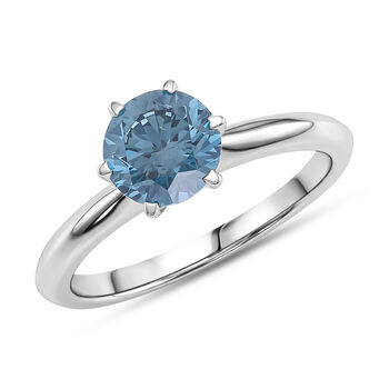 LUXURIANT SI Labor blauer Diamant Ring - 1,78 ct.