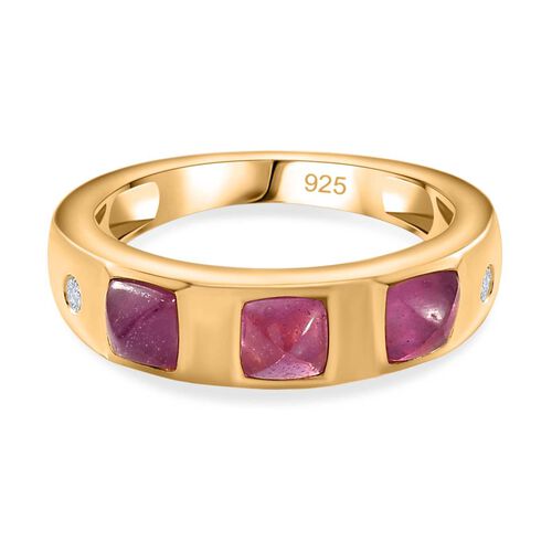 Ilakaka Rosa Saphir und Zirkon Ring - 2,04 ct. image number 0