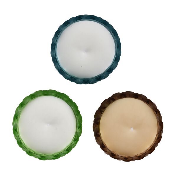 3er Set - Duftkerze Rundglas English Oak Kokosnuss Vanille Franz&ouml;sischer Kaffee, 7.8 x 8.5 cm image number 6