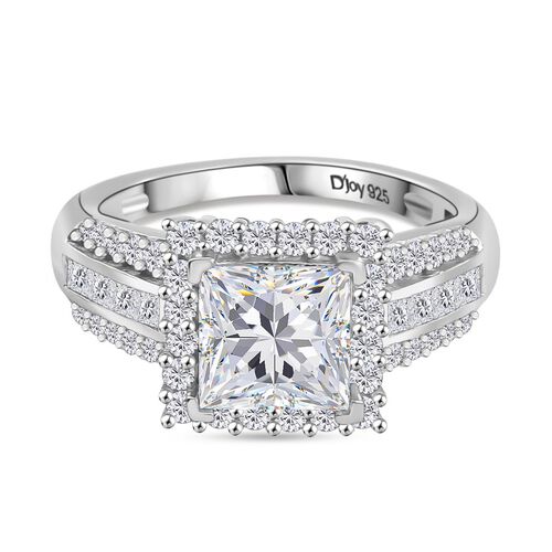 D’joy Moissanit Ring 925 Silber rhodiniert (Größe 17.00) ca. 2,57 ct image number 0