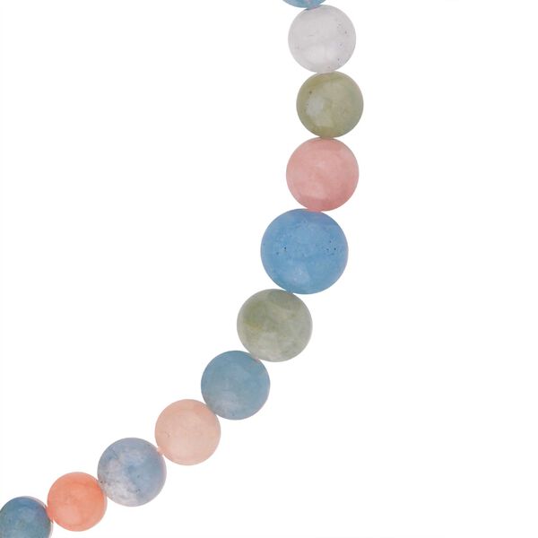 Runde, mehrfarbige Beryll-Perlen-Halskette image number 3