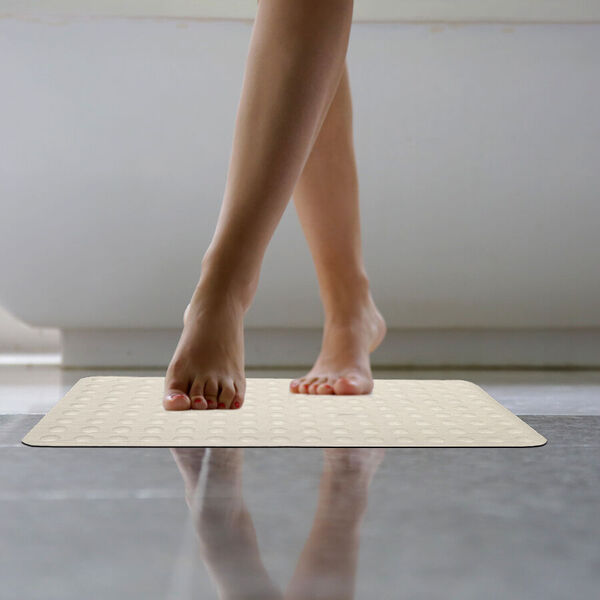 100% Naturlatex-Badematte, 40x70 cm, Creme image number 2